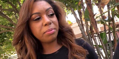 Big juggs ebony Katt Garcia anal pounded