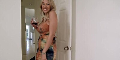 Step Mom Gives Me Tour of the New House and Her New Tits - Nikki Brooks