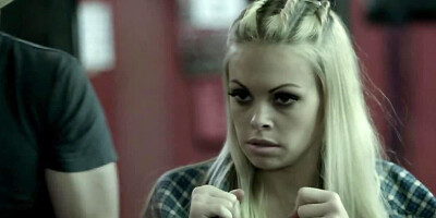 Boxer girl gets off on hitting th bag and wants sex with trainer