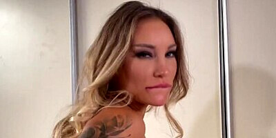 Monika Fox Sucks & Fucks Two Guys During A Break In Pornshooting