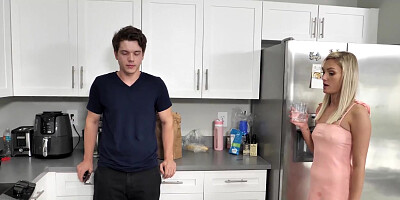 Step-sister Masturbates with Step Brother - Winter Bell