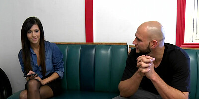 This shy girl is about to have her first porn casting interview