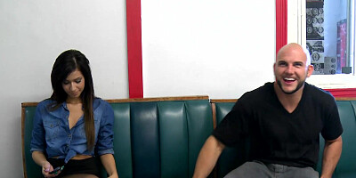 This shy girl is about to have her first porn casting interview