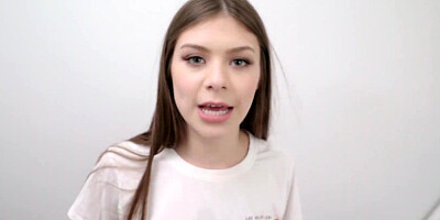 Petite girl Winter Jade enjoys fuckign with her hung stepbrother