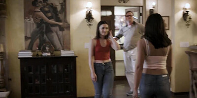 Stepdad has total control over Asian teen stepdaughter