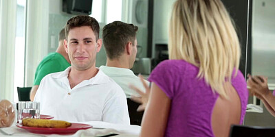 Brad fucks Kagney Linn Karters milf pussy sideway