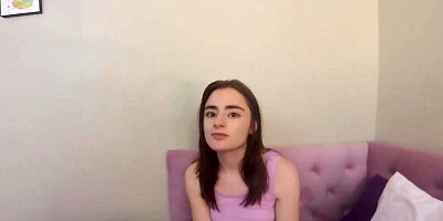 Petite chick Reese Robbins rides a hard cock in POV-style video