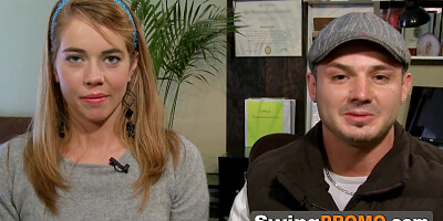 Sexy swingers are lap dancing before they go wild in a messy orgy