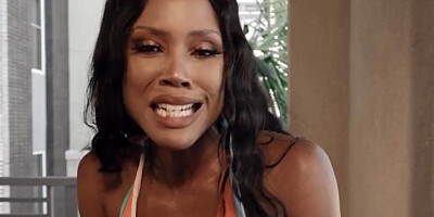 August Skye Pours Oil On Her Tits Then Use It To Make Charles Dera's Dick Harder And Ready To Fuck - MOFOS