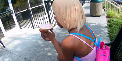 4k Msnovember Exchanges Icecream for Painful Anal Straddling