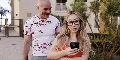 Cameraman gets lucky and fucks two hot social media influencers