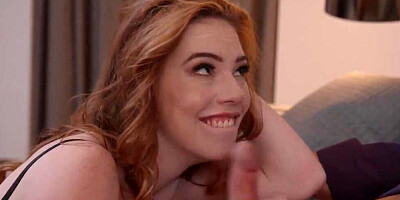 Smoking hot redhead woman is always in the mood for naughty sex fun