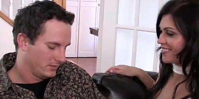 Stepmom Pussy - Many men cum on Alyssa Reece's chest