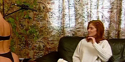 Classic porn video shows some horny MILFs in lesbian threesome