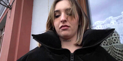 I saw this hottie standing outside a restaurant