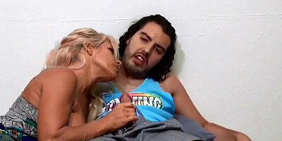 Gina West blows her stepson and gets shagged from behind