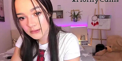 Excited student on xhornycamas!