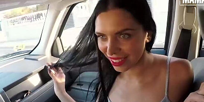 Kira Queen is fucked by Ramon Nomar outside after a blowjob