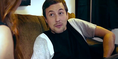 Young stud is having threeway intercourse with two elegant chicks