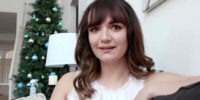 StepMom Anissa Kate Unwraps her Early Christmas Present, her Stepsons Cock