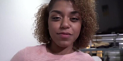 Squriting Ebony step-cousin Craves my Thick Dick - Milu Blaze