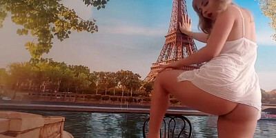 Beautiful stepmom teases with a solo session