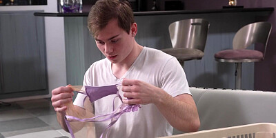 Ryan Keely seduces stepson with sexy lingerie and rides his cock