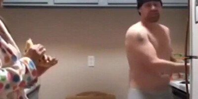 Busty Mom and Stepson with Big Cock Meet in the Kitchen