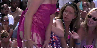 No Rules Wet T-shirt Contest at a Nudist Resort