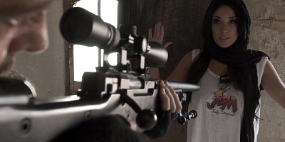 Astonishing brunette Anissa Kate is being fucked in an abandoned building