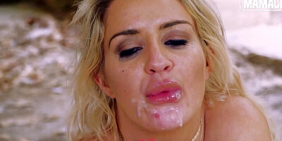 Sienna Day gets her puss nailed hard and begs for facial