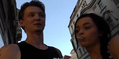 HUNT4K. Skinny babe Erica Black needs a lot of cash thats why she