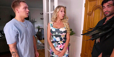 Katie Morgan and her girlfriend are getting bonked by their mates in 4some