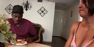 Sexy Ebony Girl Fucked by her Step Brother