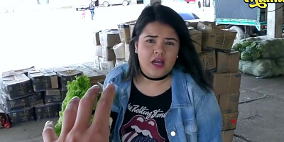 Chubby amateur teen is oiled up and roughly stuffed by a horny dude