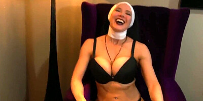 Muscular Nun Humiliates you with Muscle Comparison