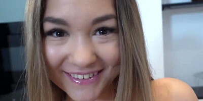 I Surprised My Step-bro in the Kitchen with My Tight Pussy and Big Booty (Mia Piper)