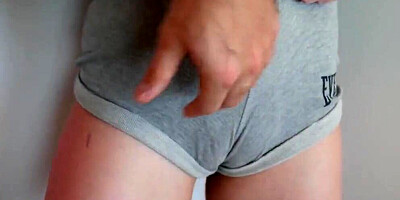 Fit Stepsis Gets A Cum Load in Her Panties and Bike Shorts