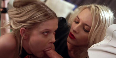 Tied up girl is dominated and fucked by a sex-crazed couple