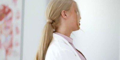 GIRLSWAY - Horny Doctor Rachael Cavalli Is Caught Masturbating In The Break Room! PASSIONATE SEX