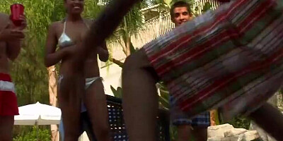 Depraved Latina Lana Violet is playing with a big black cock