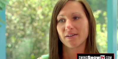 Busty swinger wifes are taking the sun naked before the fuck in a wild orgy