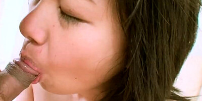 Fat Asian brunette with a hairy bush gets her soaking wet pussy plowed Toshiko Siraki