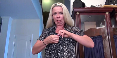 AuntJudy's - Your Hairy MILF Stepmom Liz Sucks Your Cock (POV)