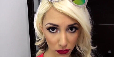 Attractive step sister bends over for hardcore doggy styling