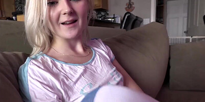 PETITE BLONDE TEEN GETS FUCKED BY HER FATHER! - Featuring: Natalia Queen