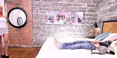 Naughty blonde MILF wants that hard cock up her nice asshole