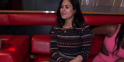 Dancing Bear is getting his cock shared between horny chicks on a party