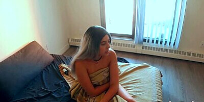 Hot Stepsister Caught Masturbating for OnlyFans so I Offered to Fuck Her on Camera: Amateur Lesbian