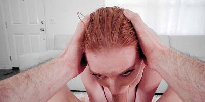 Sloppy sucker worships dick and shows intense charisma